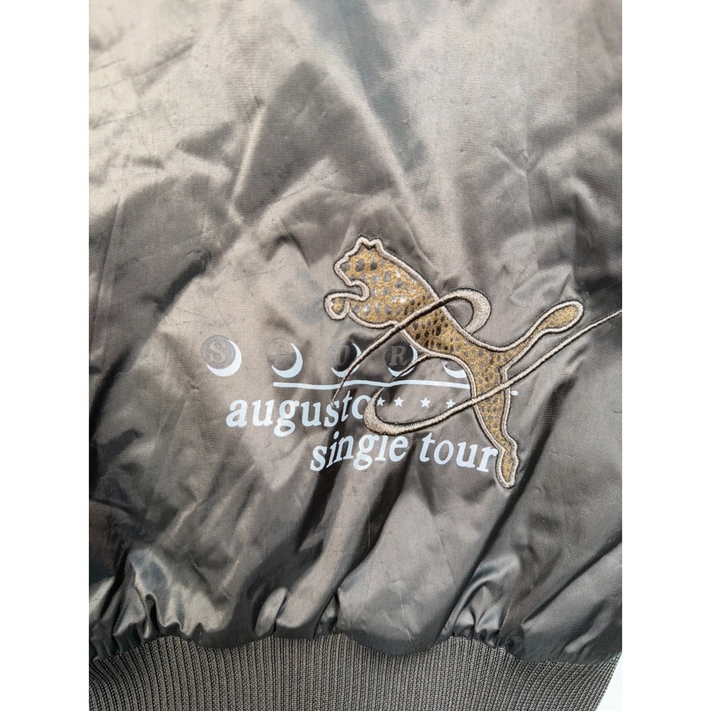 RARE: Puma "Augusto Single Tour" Green/Brown Camo Embroidered Quilted Jacket XXL - Picture 6 of 11